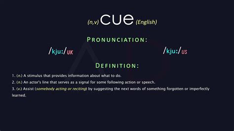 cues meaning in tamil